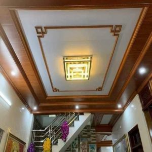 Trần nhựa giả gỗ