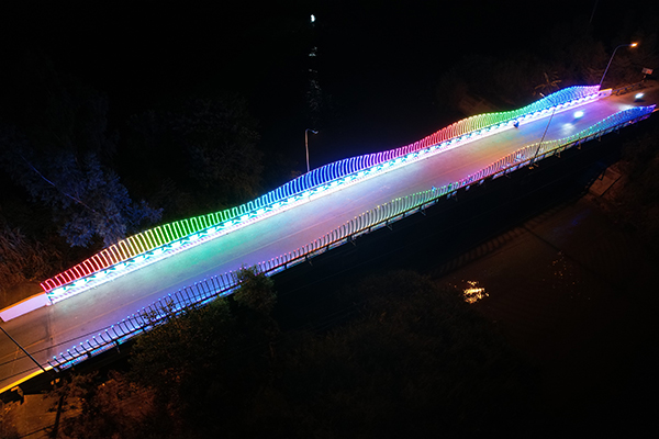Trang trí đèn Led cầu đường