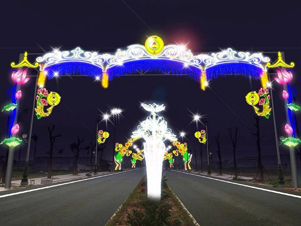 Trang trí đèn Led cầu đường