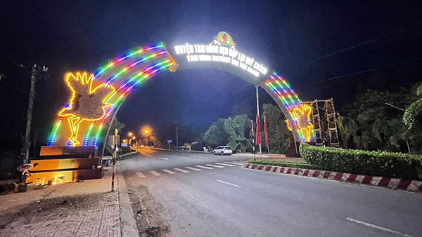 Trang trí đèn Led cầu đường