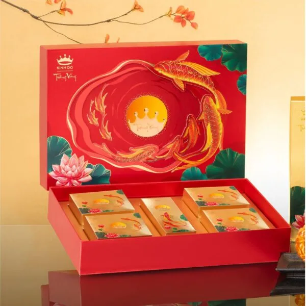 Trăng Vàng Hoàng Kim Vinh Hiển (Đỏ) hộp giấy