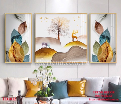 Tranh trừu tượng vòng tròn