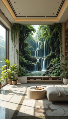 Tranh dán tường phong cảnh thiên nhiên