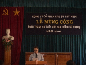 Hoàn thành vượt mức sản lượng 2010