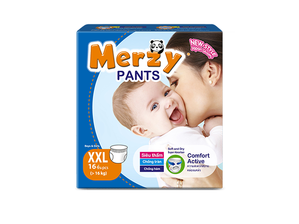 Tã quần trẻ em Merzy XXL