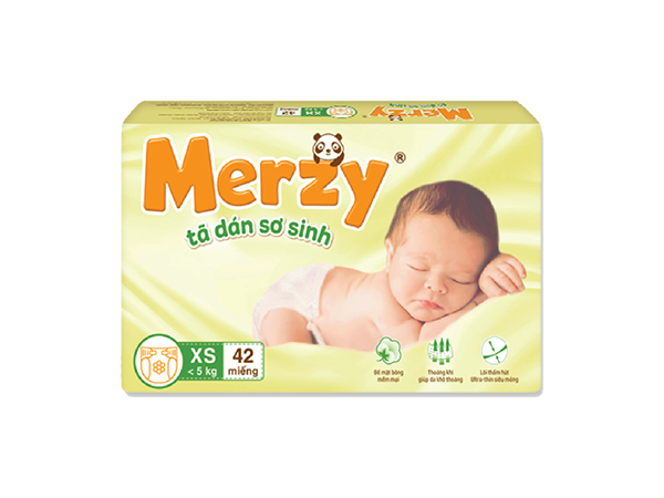 Tã dán sơ sinh Merzy XS