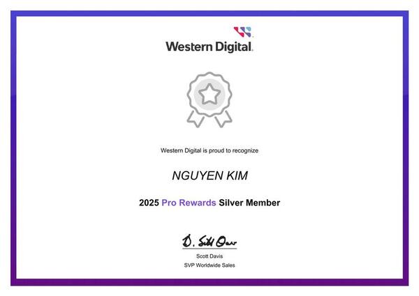Chương trình tri ân thành viên bạc của Western Digital năm 2025
