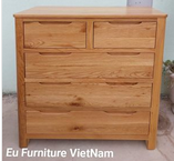 Tủ 5 ngăn kéo gỗ sồi Mỹ
