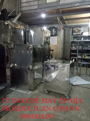 Tủ inox làm máy ép mía