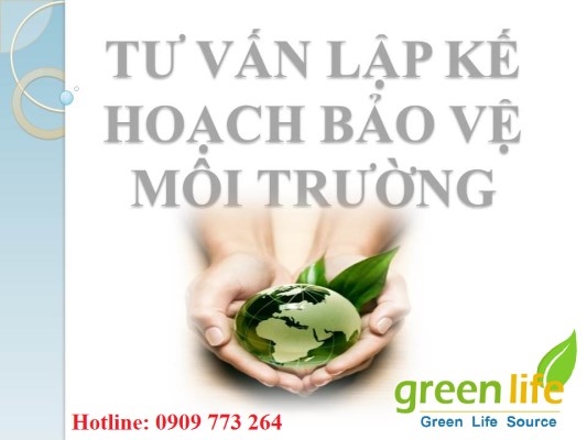 tư vấn lập kế hoạch bảo vệ môi trường