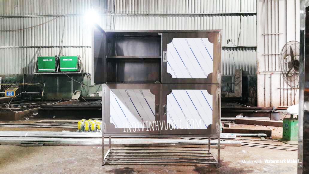 Tủ bát đĩa 4 cánh SUS304