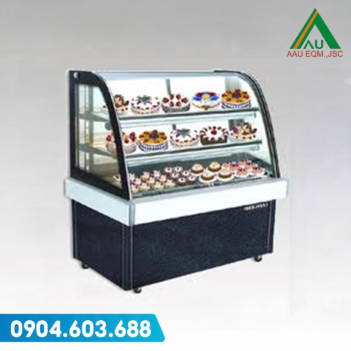 Tủ bày bánh kính cong