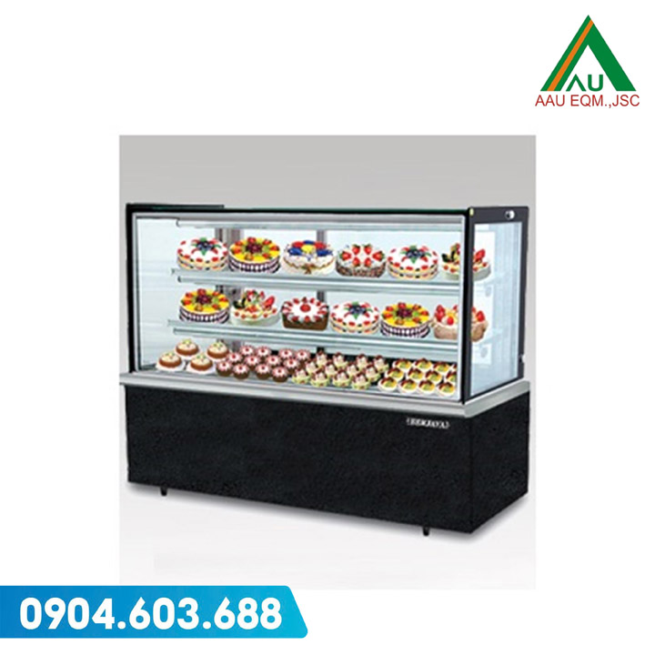 Tủ bày bánh ngọt kính phẳng