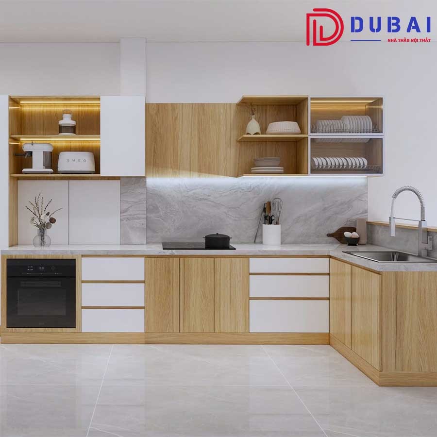 Tủ bếp gỗ công nghiệp MDF TB-10