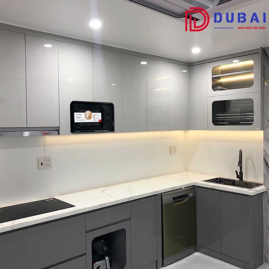Tủ bếp gỗ công nghiệp MDF TB-13
