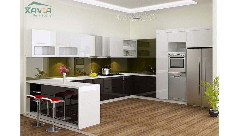 Tủ bếp gỗ nhựa Picomat