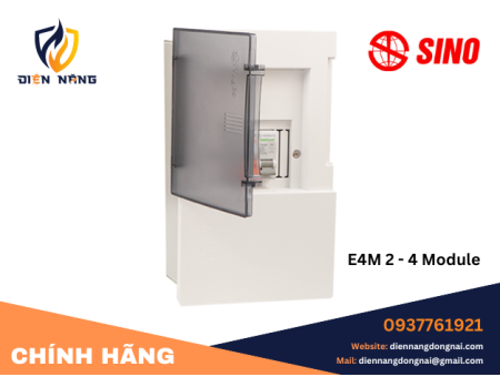Tủ điện âm tường dân dụng Sino EM 2-4 Module