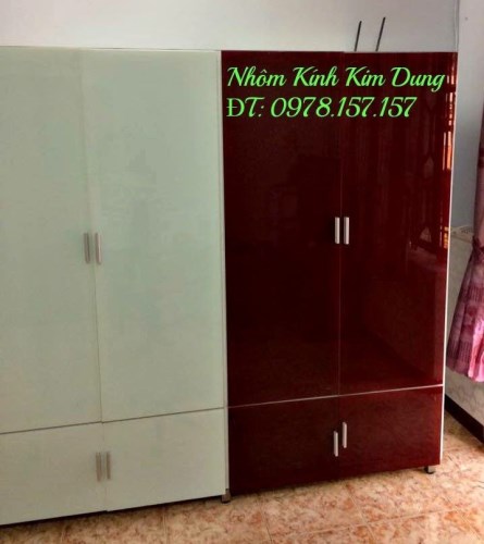 Tủ quần áo nhôm kính