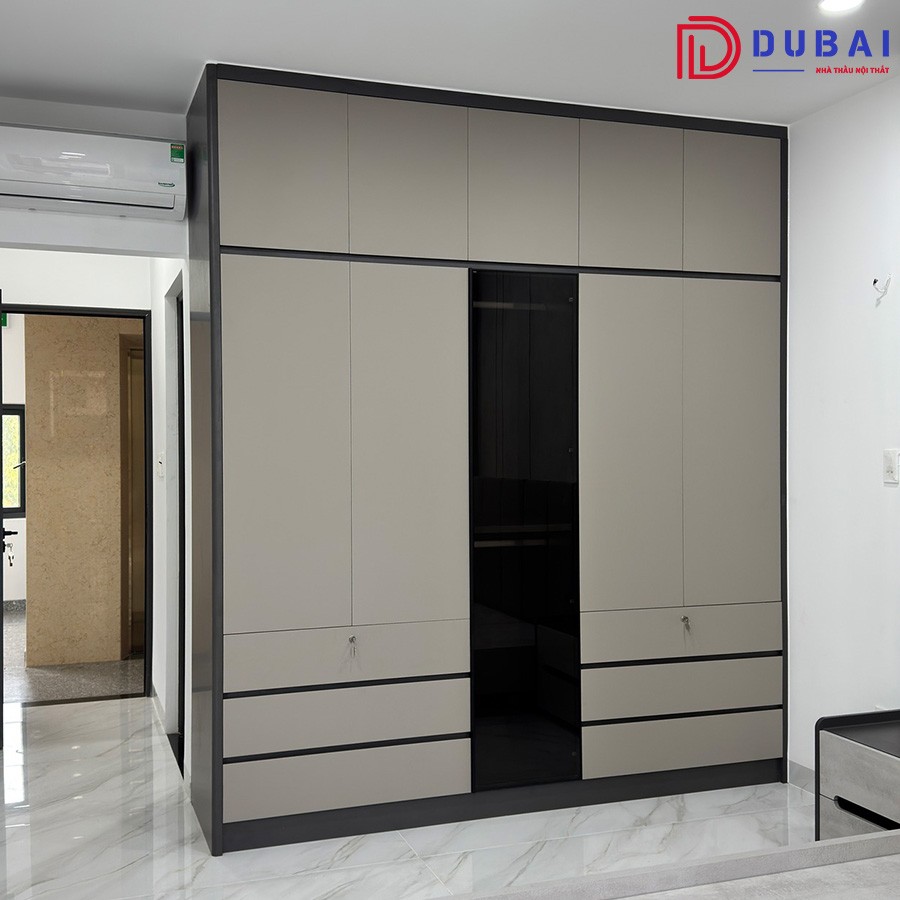 Tủ quần áo phòng ngủ gỗ MDF TQA-02