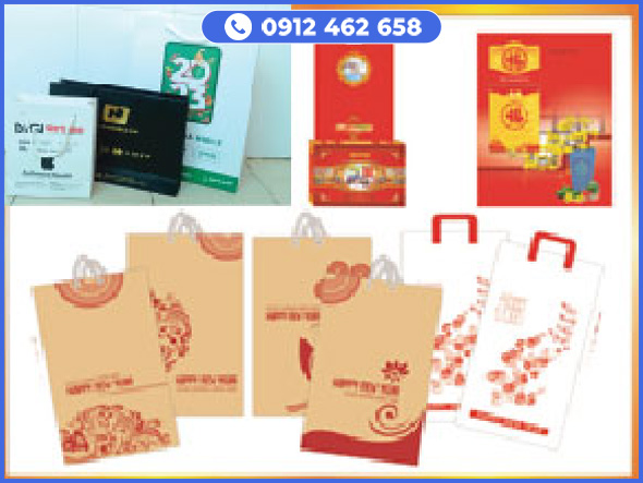 Túi giấy in và không in các cỡ