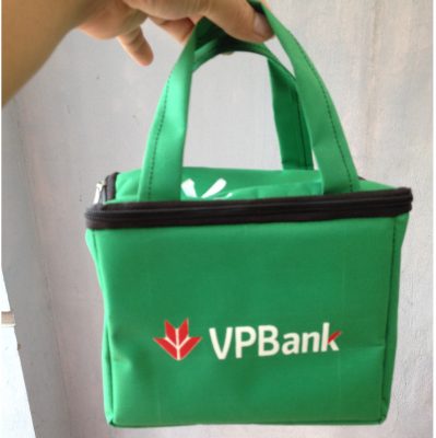 May túi đựng hộp cơm in logo