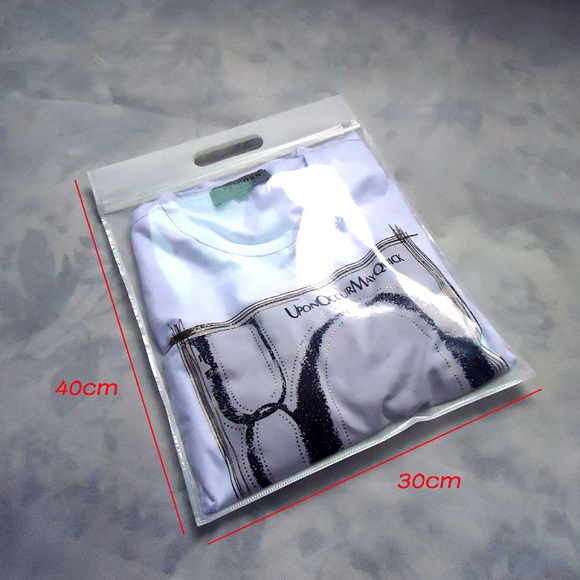 Túi zip có đục lỗ hột xoài