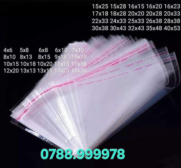 Túi OPP dán miệng