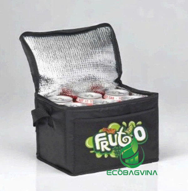 Túi giữ nhiệt vải không dệt dạng khóa kéo