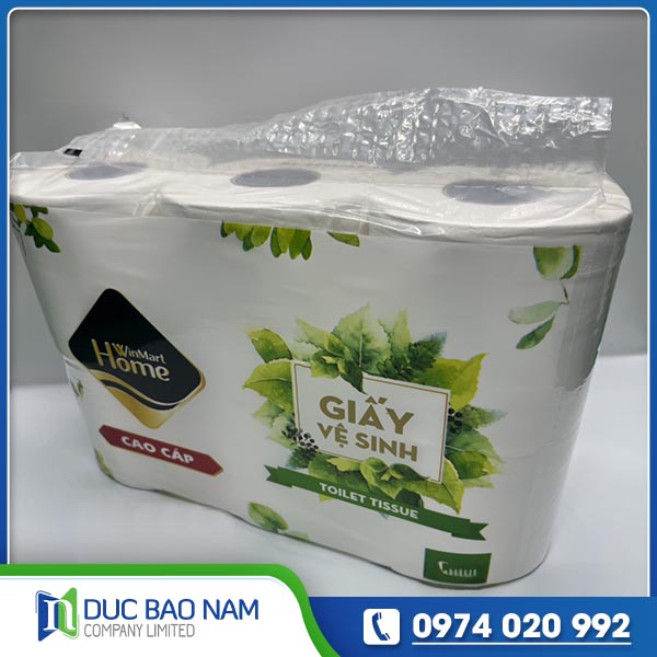 Túi LDPE trong in đóng gói cuộn giấy toilet