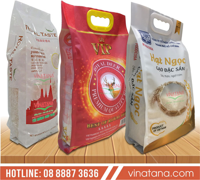 Túi màng ghép đựng gạo xuất khẩu