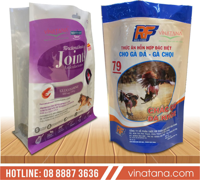 Túi màng ghép đựng thức ăn cho thú