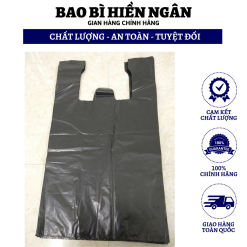 Túi nilon đen dài 2 quai