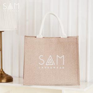 Túi vải đay in logo thương hiệu theo yêu cầu