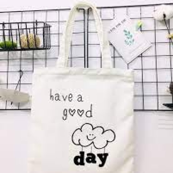Túi vải trắng