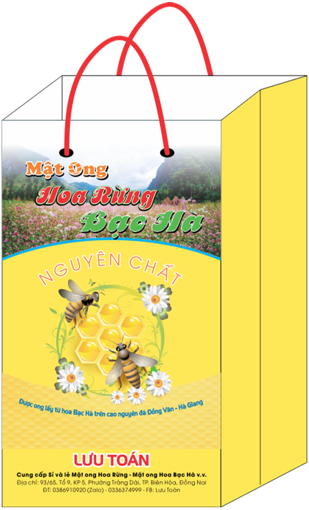 In túi xách mật ong hoa rừng
