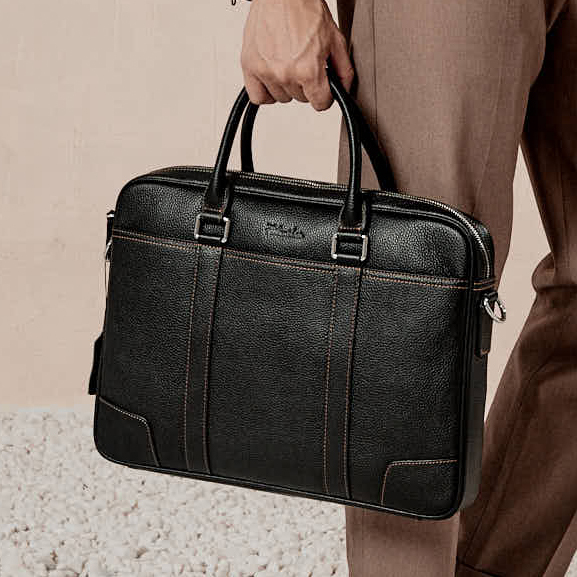 Túi xách nam công sở da vân hạt FTT Leather