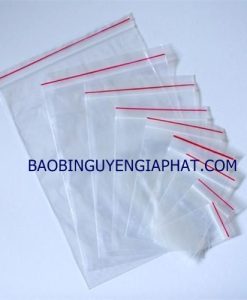 Túi Zipper chỉ đỏ, chỉ trắng
