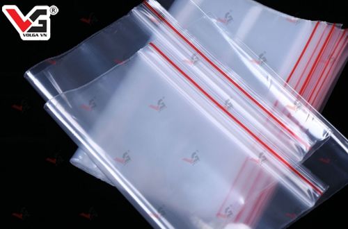 Túi zipper chỉ đỏ