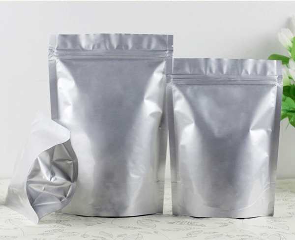 Túi zipper mặt bạc