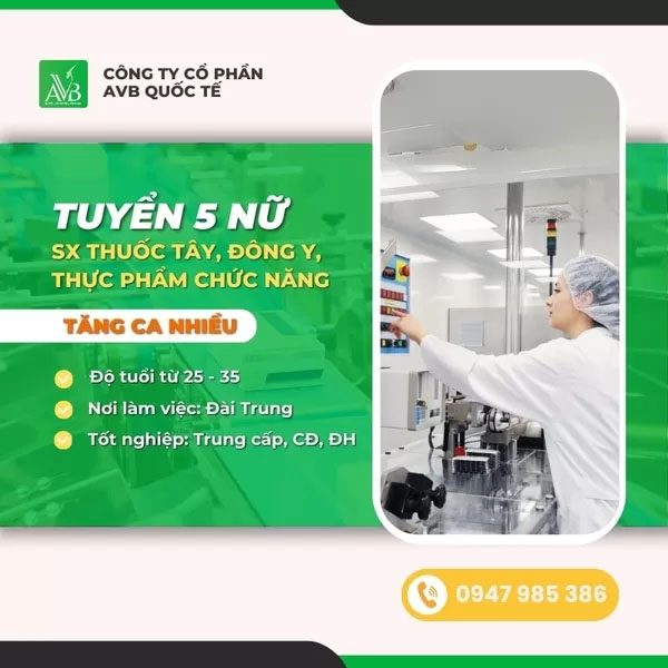 Tuyển nữ làm thực phẩm chức năng