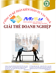 DV hợp nhất, chia tách, giải thể doanh nghiệp