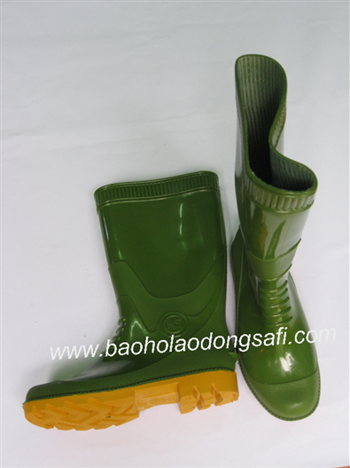 Ủng Hoa San xanh rêu đế vàng