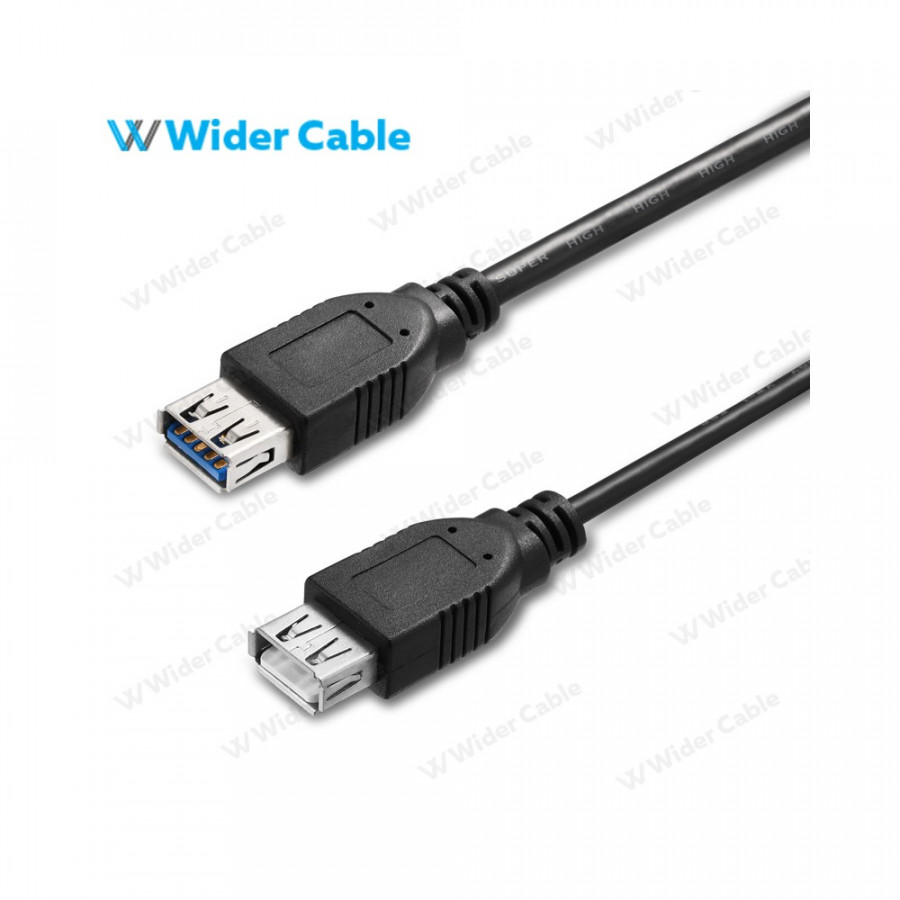 USB-30 Female To Female Cable Black Color