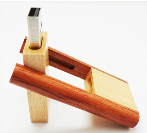 USB gỗ xoay