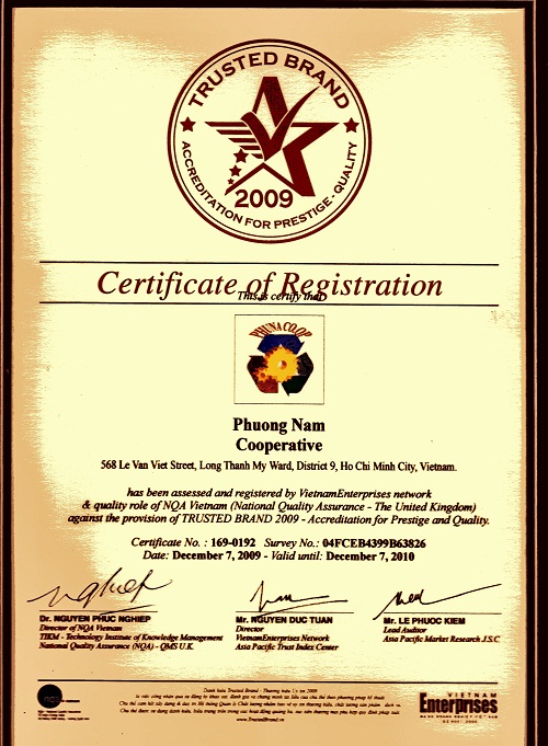 Uy tín thương hiệu 2009