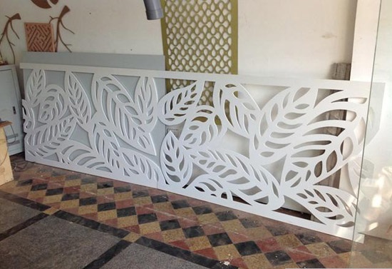 Vách ngăn trang trí cắt cnc