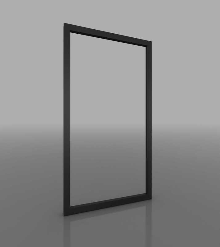 Vách kính cố định không chía đố