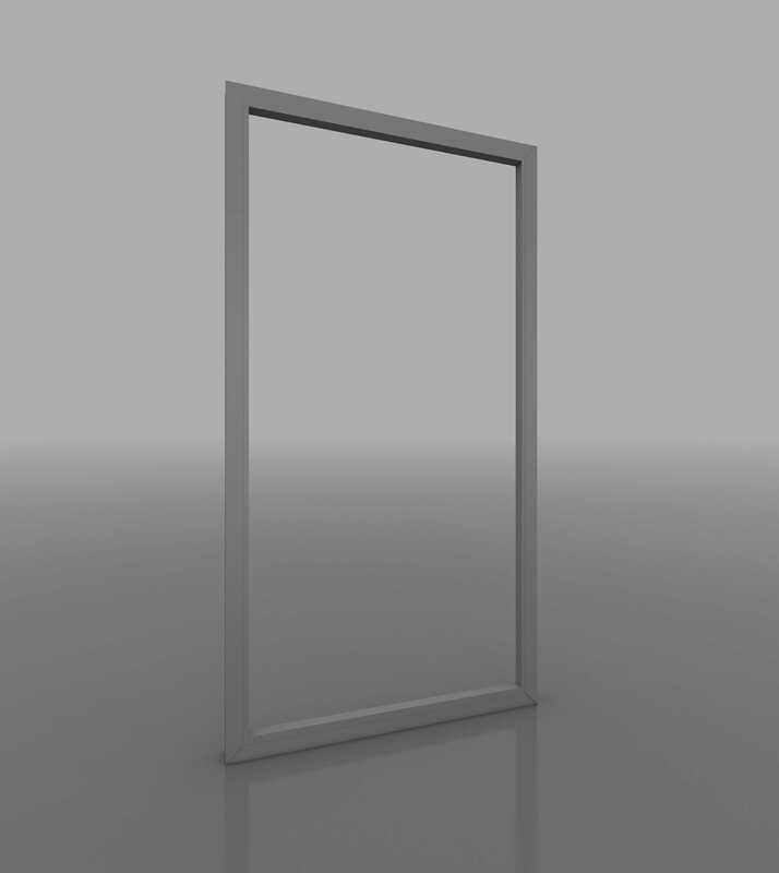 Vách kính cố định không chía đố