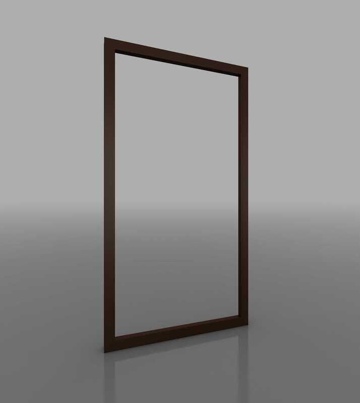 Vách kính cố định không chía đố