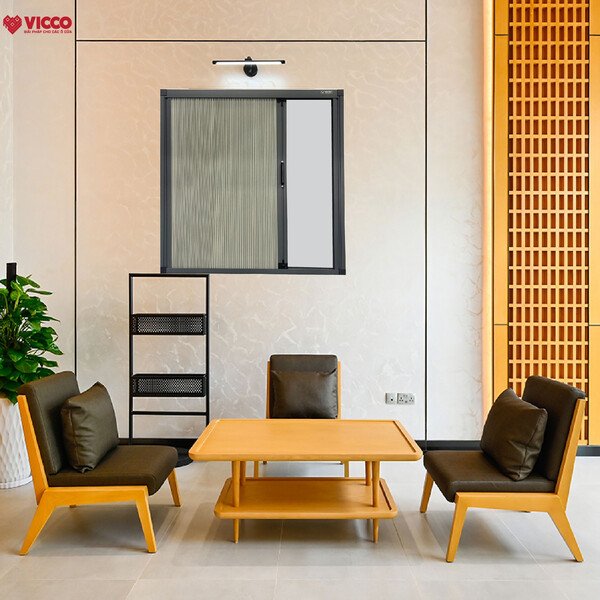 Vách ngăn điều hòa hệ 32 Lux kéo 1 bên